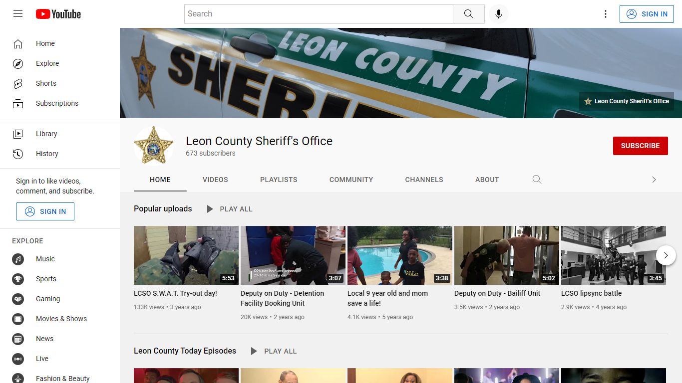 Leon County Sheriff's Office - YouTube