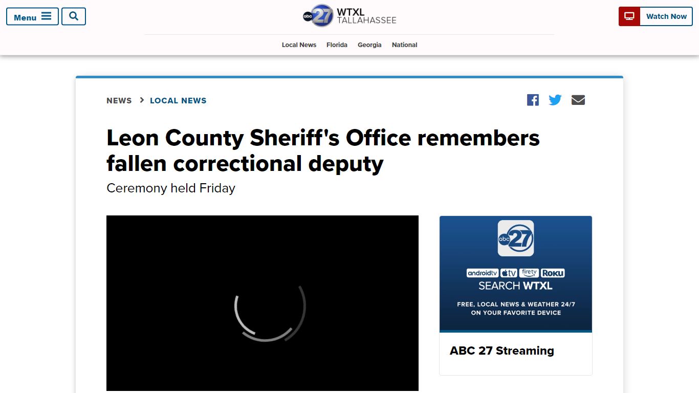 Leon County Sheriff's Office remembers fallen correctional deputy